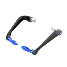 Blue Motorcycle Brake Clutch Lever Guards Hand Protectors Aluminum Alloy Blue 7.68X2.48X2.36 Inch Universal Fit