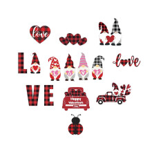 Valentine's Day Heart-Shaped Magnet Set for Home Decoration