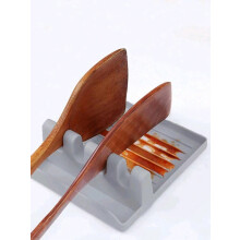 1pc Multifunctional Silicone Pot Lid Holder Serving As Spoon Rest Utensil Rack Pot Lid Rack Spatula Holder Kitchen Organizer Green