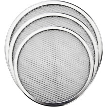 3-Pack Non-Stick Pizza Nets & Aluminum Trays (10", 12", 14") – Dishwasher Safe, Compatible with Casewin