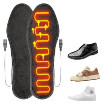 USB Heated Insoles for Men & Women – Outdoor, Camping, Ski – Non-Battery Electric Foot Warmers, Compatible with Most Shoes