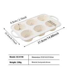Silicone Madeleine Muffin Pan Nonstick Flexible 12-Cavity