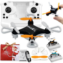 Mini Drone for Kids with LED, Altitude Hold & Propeller Protection – One-Key Tricks, 360 Stunts, Compatible with Beginners