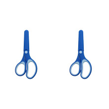 5.7” Stainless Stell Scissors, Safety, Blunt Tip, Comfortable, for Left and Right Handed Use, for Office Home Crafts, Assorted Colors