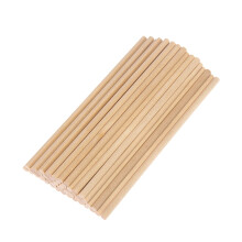 Wooden Round Dowel Rods Khaki For Woodworking 200Pcs 15 X 0 5In