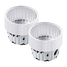 Reusable Round Aluminum Foil Tin Cups (40 pcs), compatible with air fryer