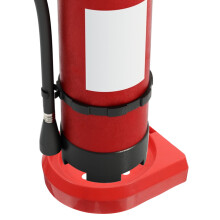 Fire Extinguisher Holder Stand Red Plastic 1 Pack
