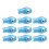 Ceramic Fish Beads Handpainted Vibrant 10 pcs 1
