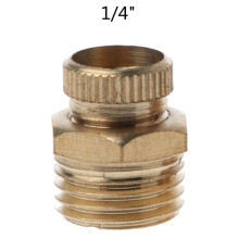 NPT1/4" 3/8" 1/2'' Odtok z masivní mosazi pro kompresorový vzduch pro armatury portu nádrže Odtok vody pro výměnu