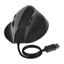 Wired Right Hand Vertical Mouse Ergonomic Gaming Mouse 1600DPI Adjust USB Optical Wrist Healthy Mouse for PC Computer