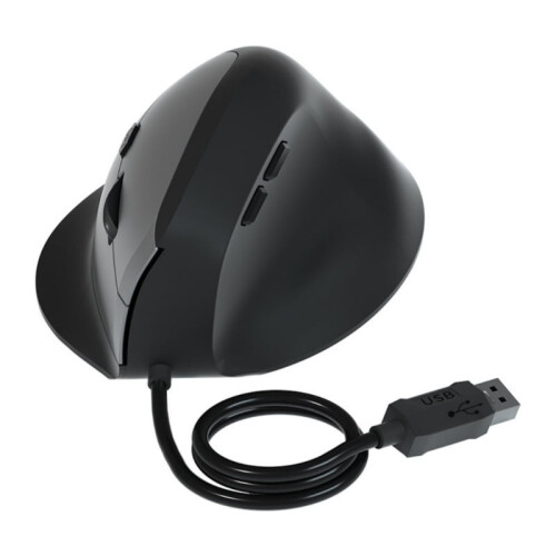 Wired Right Hand Vertical Mouse Ergonomic Gaming Mouse 1600DPI Adjust USB Optical Wrist Healthy Mouse for PC Computer