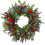 Artificial Christmas Wreath 22 inch with pine cones red 1