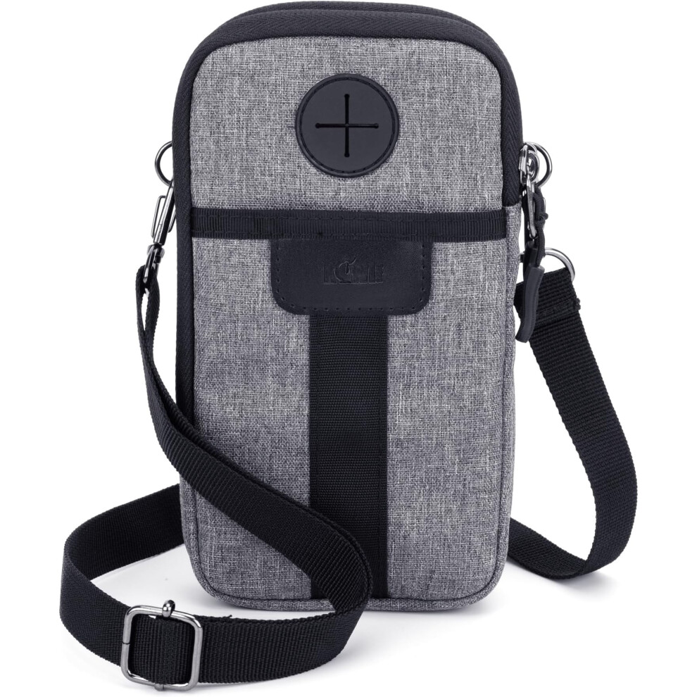 Travel Cell Phone Pouch Belt Holster, Dual Phone Crossbody Bag With Strap & Lanyard For Iphone 17/16/15/14 Pro Max Â Compatible With All Cases 9450273988610