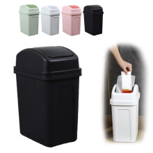 Poubelle de salle de bain 10 L avec couvercle – Poubelle anti-chiens pour la cuisine, le bureau, la chambre et l'extérieur – Compatible avec les