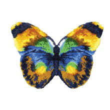 Latch Hook Rug Kit Butterfly Animal Pattern Carpet Making Kit for Home Beginners