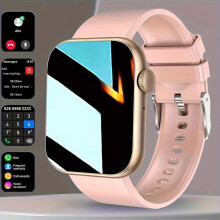 2024Neue 2,01"-Touchscreen-Smartwatch für Damen und Herren | Duale Anruffunktion, Fitness-Tracker, Kalorienzähler, Benachrichtigungen | Kompatibel