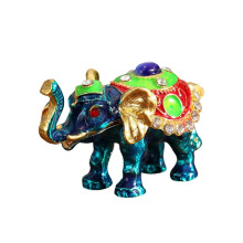 Elephant trinket box ornament figurine ring case organizer