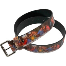 Men's Vintage-Style PU Leather Belt for Jeans