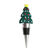 Bouchon de bouteille de vin en résine, motif sapin de Noël (1 pièce), décoration pour dîner de Noël, cadeau de Noël, bouchon pour bouteilles