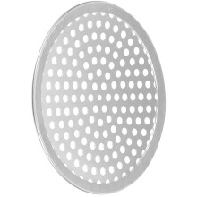 Bandeja para pizza Minkissy con agujeros, bandeja para hornear de aluminio, aleación de aluminio, disipación de calor, 1 unidad.