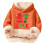Moletom infantil com capuz e estampa de gelo multicolorida em fleece macio 1
