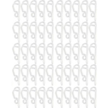 50-pack ljusslingklämmor för utomhusbruk - Hållbara för juldekorationer. Glid- och krokdesign för enkel installation och mångsidig användning.