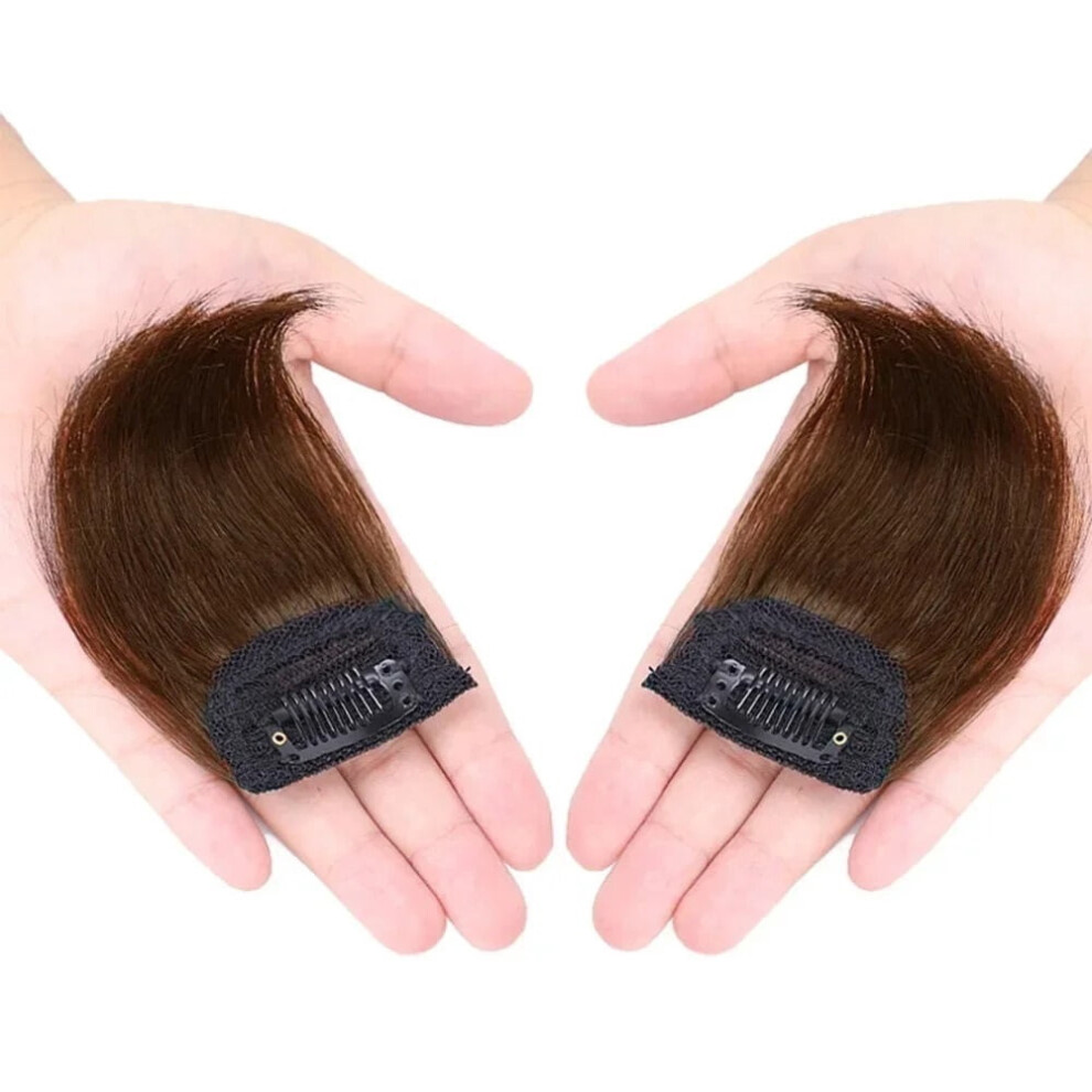 Synthetic 1Piece Invisible Mini Hair Pad Hair Extension Clip Hair Topper 10cm