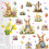 Easter Wall Stickers Bunny Egg Rabbit Decals for Glass 1