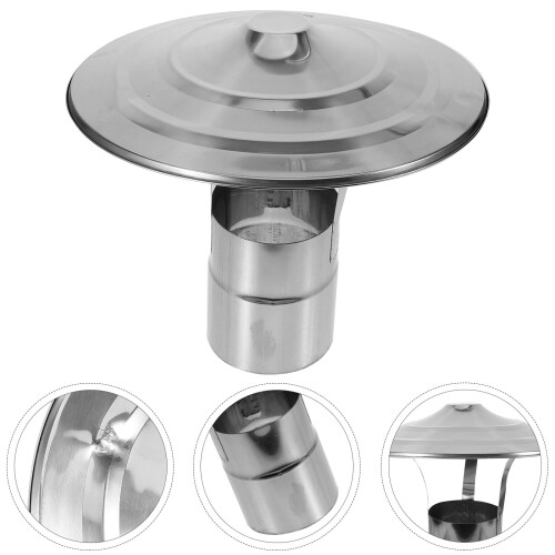 Rainproof smokestack cover chimney protector stainless