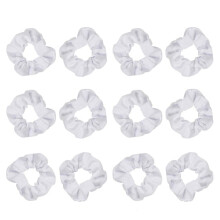 Witte haarelastiekjes voor tie-dye haar, zachte elastiekjes voor paardenstaarten, ideaal voor meisjes en tieners.