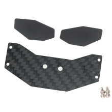 RC-takaspoileri hiilikuitu RC-kuorma-auton lisävaruste 6,5x2,8 cm osat mikroautolle