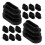 Furniture Leg Protectors Black Plastic 30Pcs 1