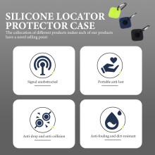 3Pcs Silicone Protective Case Accessory Compatible with Keychain for Daily Use