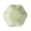 Ceramic trinket tray flower shape light green 1