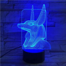 Lampa Solais Oíche Egyptian3D Illusion – RGB LED, Comhoiriúnach le Maisiúcháin Baile & Cóisire, Bronntanas Nollag/Breithlá do Pháistí 8-12