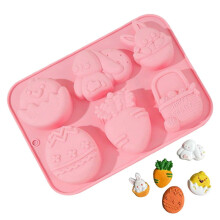 Easter Bunny Silicone Mold 3D Egg Chocolate Mould