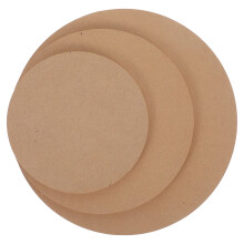 3-Piece Ceramic Clay Molds for Drying Pottery Tools, 5.9x5.9x0.4in, Khaki Color, Stackable Design for Crafting