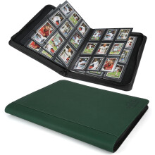 Top-of-the-line loader binder, top-of-the-line loader hard shell, 9 pocket page sleeves that can hold 288 cards