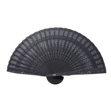 Foldable Vintage Sandalwood Hand Fan, Hollow-Carved Chinese/Japanese Style Decor, Gifts & Photography Props – Compatible with Traditional Aesthetics