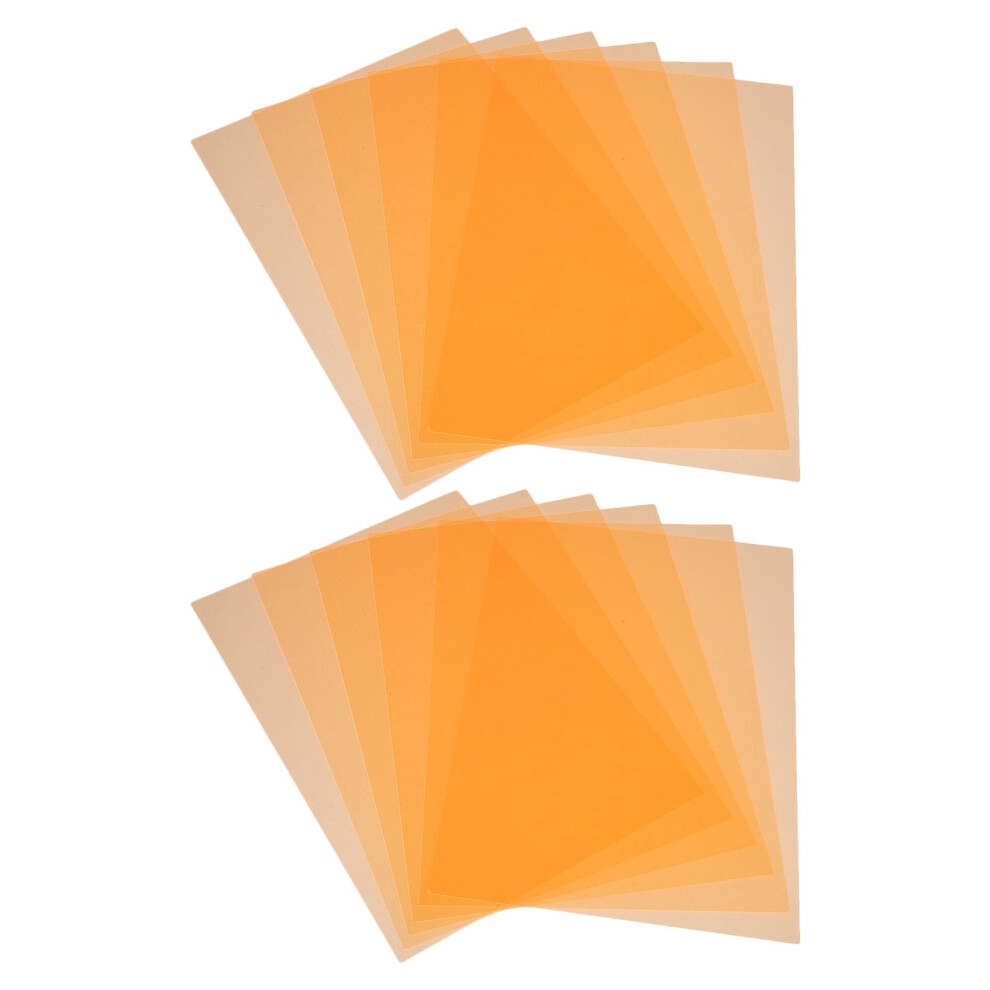 12Pcs Gel Filter Sheets: Transparent Pvc Colored Ing Filters For Led Diffuser - Photography Gels For Parties And Studio Use Light 9329345306105