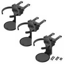 Suporte para copos de carro com base ajustável, extensor para copos duplos, ideal para garrafas e bebidas grandes. Perfeito para viagens e viagens.
