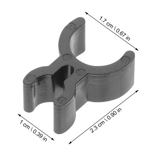 3Stk Schwarze ABS Stiftclips Für Trompete Hörner Kompakt Und Elastisch 1