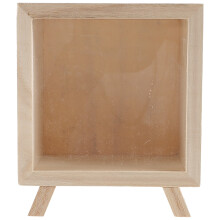 Houten spaarpot/pottenbak voor munten