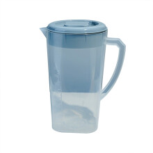 Carafe en plastique de 2,4 L avec couvercle, idéale pour les boissons chaudes ou froides (limonade, jus de fruits, thé glacé).
