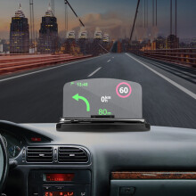 Afișaj HUD auto cu încărcare wireless, vizibilitate zi/noapte, inducție inteligentă, compatibil cu Android și iOS