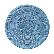 7 ronde placemats met vlechtwerk, 38 cm, hitte- en vlekbestendig, niet wasbaar, voor eettafel, feestdagen, bruiloften, koffiefeestjes – set van 4