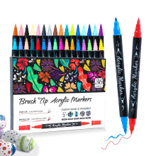 36-Color Dual-Tip Nail Art Pens Set with Dotting & Liner Brushes – Compatible with All Nail Art Designs