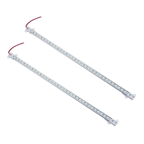 2X5050SMD36LED Λευκό Αλουμινένιο Φωτιστικό Μπάρας με Άκαμπτη Λωρίδα 50CM