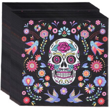 100Pcs Horrible Halloween Theme Paper Napkins Skull Disposable Tissues Serviettes For Halloween Day Of The Dead Party Decoration