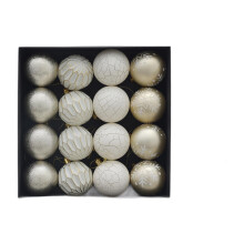16 Pieces Christmas Ball Ornaments Baubles for Engagement Indoor Celebration Gold